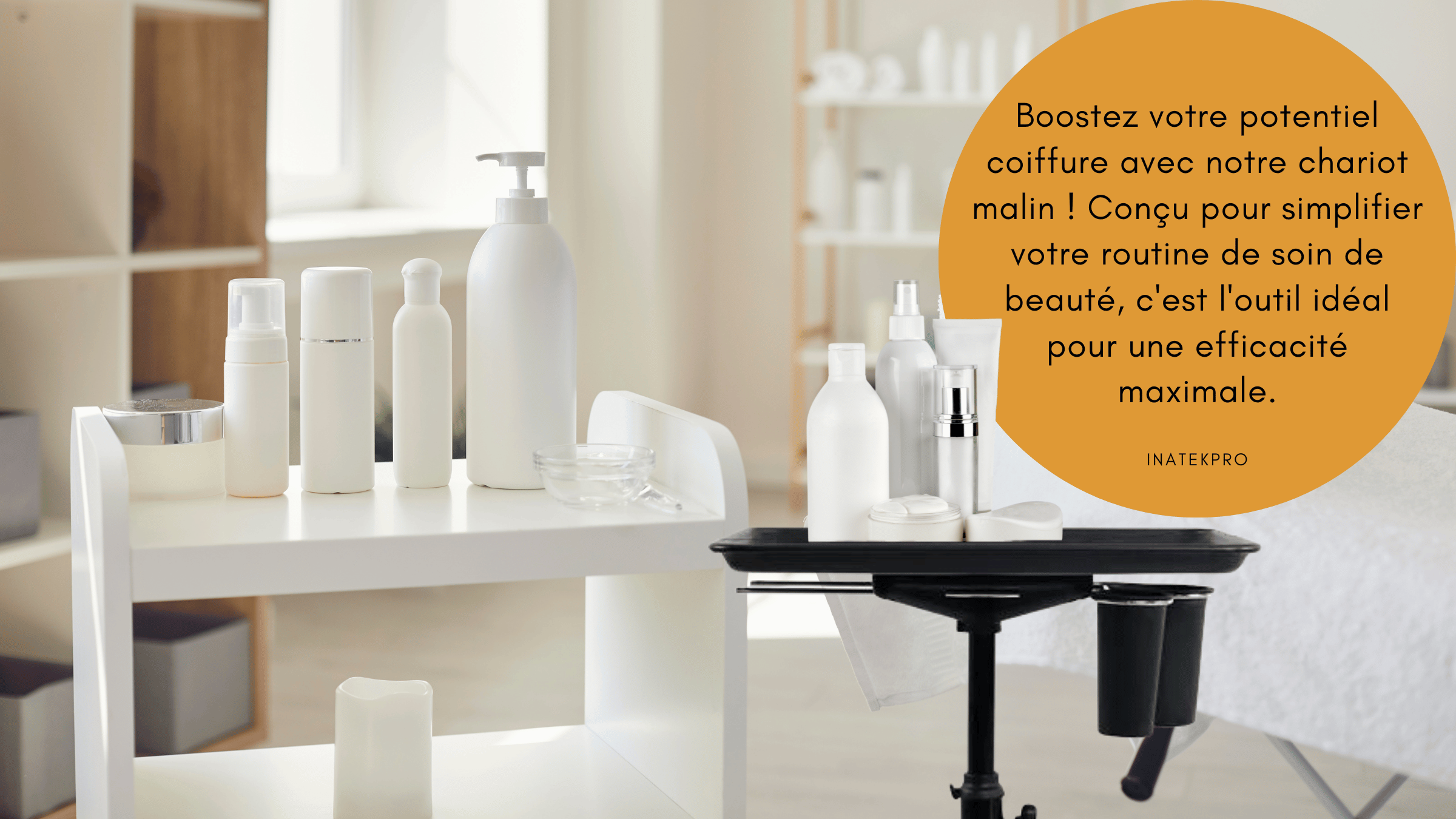 Chariot De Coiffeur Mobile - Pour Salon, Esthétique, Massage Ou Table De Service, Neuf